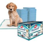 Simple Solution Super Absorbent Premium Dog and Puppy Training Pads. Leak-Proof 6 Layer Design. Anti-Slip, Odour-neutralising. Large 100 Pack - white