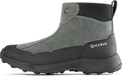 Icebug Womens Metro2 BUGrip Winter Walking Boot with Carbide Studded Traction Sole, PineGrey, 9.5