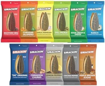 SMACKIN' Sunflower Seeds, Roasted Jumbo Small-Batch, American Made - Variety, 1.5oz bags (11 pack)