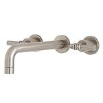 Kingston Brass KS8028ML Milano 2-Handle Wall Mount Roman Tub Faucet, Brushed Nickel