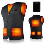 SHAALEK Heated Vest Men Women - Heated Jacket, 10000mAh Heated Gilet for Winter Outdoor