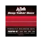 La Bella 760FM Deep Talkin' Bass Flatwound Bass Guitar Strings - .049-.109 Medium Short Scale