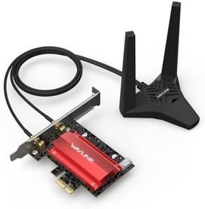 WAVLINK WiFi 7 PCle Tarjeta de Red BE8800 para PC de sobremesa,Adaptador inalambrico Tri-Banda BE200 con Bluetooth 5.4, MU-MIMO,WPA3,para Windows10/11(64bit),Sólo Compatible con Placas Base Intel