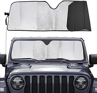 Big Ant Windshield Sun Shade,Car Sunshade for Rubicon Sahara TJ JK JKU 2 & 4 Door-Blocks UV Rays Sun Visor Shield,Front Window Sun Shade Keeps Vehicle Cool