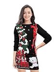 v28 Varied Ugly Christmas Sweater for Women Funny Reindeer Knit Sweaters Dress