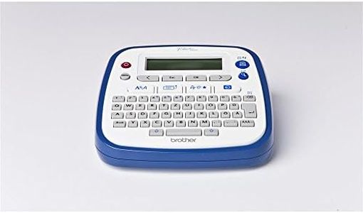 Brother PT-D200BWVP Beschriftungsgerät inklusive Netzadapter und Transportkoffer (für 3,5 bis 12 mm breite TZe-Schriftbänder, bis zu 20 mm/Sek. Druckgeschwindigkeit), Schwarz