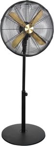 Russell Hobbs 16” Metal Pedestal Fan – Brushed Gold & Black, 3 Speeds, Oscillating