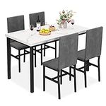MIERE Dining Table Set for 4, 5-Pie
