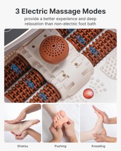 RENPHO Foot Spa Massager – Heated Soak, Brown