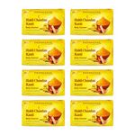 Patanjali Haldi Chandan Kanti Body Cleanser Soap for Men and Women(150g, Pack of 8), Nourishing & Moisturizing, Natural Aloe Vera Soap for Soft Skin