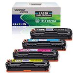 SINOPRINT CF210X 131X Toner Cartridges Replacement for HP 131X CF210X 131A CF210A Compatible with LaserJet Pro 200 color M251n M251nw MFP M276n M276nw CM1312NFI CP1518NI, Pro CP1525N CP1525NW CM1415FN