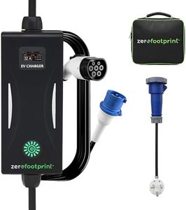 ZFP ZeroFootprint 7.4 kW Portable EV Charger + Jumper (IP67 Connector) | 5m Cable | Display | Adjustable Current | All in-Built Protections | Upto 5 Year Warranty*