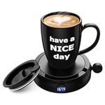Coffee Mug Warmer with Mug Set, 60W