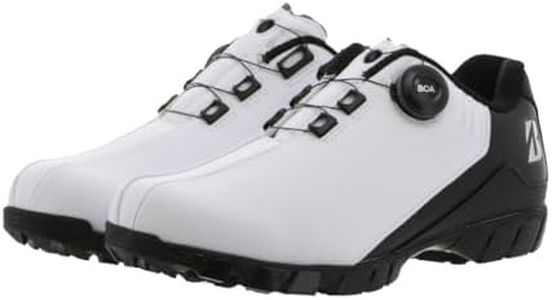 Bridgestone Golf SHG380 Golf Shoes Zero-Spike, Biter, Wide, Men's, White/Black, 10.2 inches (26.0 cm), 4E