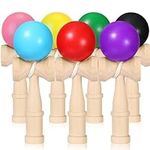Libima 7 Packs Wood Kendama Toy Coordinate Ball Games Wooden Catch Ball in Cup Game Vintage Toss and Catch Game Hand Eye Coordination Educational Game for Beginner Birthday Gift Party Favors, 7 Colors