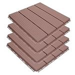 IWOWHERO 4pcs Assembled Floor Dance Floor for Outdoor Party Durable Interlocking Floor Rubber Floor Tiles Interlocking Patio Tiles Deck Tile Pavers Household Products Plastic Ceramic Tile