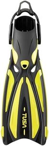 TUSA SF-0114 Solla Scuba Diving Fins with Bungee Strap, Medium, Flash Yellow