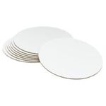 MDF Round White Cake Base/Board Server 12 inch, Pack of 5pcs