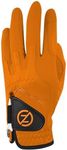 Zero Friction Men's Cabretta Elite Golf Gloves, Universal-Fit One Size, Burnt Orange