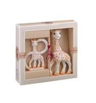 Sophie la girafe Teething Toy Set – 100% Natural Rubber – Original Sophie + So Pure Ring – Elegant Baby Gift Box with Card & Bag – Safe & Soothing for Babies