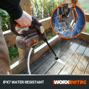 WORX Nitro 20V HydroShot Pressure Washer – Portable Cordless Cleaner
