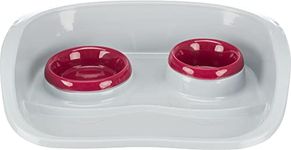 Trixie 24721 Dinner Tray Set with Splashguard for Dogs and Puppies