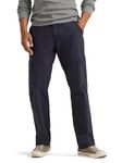 Wrangler Authentics Men's Twill Relaxed Fit Cargo Pant, Navy Ripstop, 34W x 32L