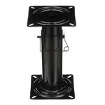 attwood 91320-ADJ Swivl-Eze Adjustable Pedestal, Height Adjustable 11 ½-17 ½ Inches, for Boat Seat, Black Powder Coated