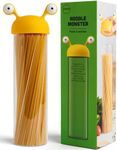 OTOTO Noodle Monster Spaghetti Container Storage for Pantry - BPA-free Glass, Airtight, Food Grade & Dishwasher Safe - Pasta Holder - 5x3.5x12.75 in