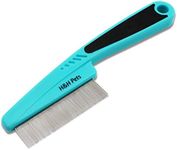 Pin Comb by H&H Pets - Upgraded Rubber Handle Comb with Long and Short Teeth for Dogs & Cats, Grooming Supplies, 1 Count (Pack of 1)