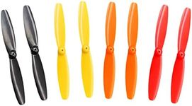 EKIND 8 Pcs Propeller 55mm Props 2-Blade Propeller 1mm Shaft for Fan Leaves Ship Model RC Aircraft Boat DIY Airplane Science and Education Toys (4 Color)