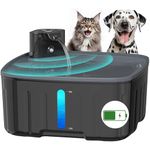 Kenida Dog Water Fountain Wireless,2.1GAL/8L Large Dog Water Fountain Battery Operated,Extra Large Wide Pet Fountain with Sensor,Wireless Smart Pump,Timer,BPA-Free,Ideal for Large Dogs,Multi-Pet Home