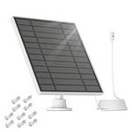 6V 5W Arlo Solar Panel for Arlo Pro 4 Camera/Arlo Pro 3/ Pro 3 Floodlight/Pro 5S/ Arlo Ultra 2 Solar Panel Charger with Arlo Solar Panel Accessories, 360° Adjustment Mount,13.1ft Charging Cord