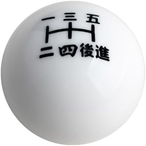 JGR JDM Black w/White Inlay Japanese Number Manual 5 Speed Shift knob M10x1.5 M10x1.25 M8x1.25 M12x1.25