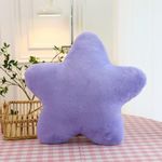 Cute Star Pillow Yellow Star Shaped Pillows Super Soft Star Throw Pillows Fluffy Star Plush Pillow Cushion Home Decor for Chair Bed Bedroom Living Room Playroom Nursery Decoration (Purple, 15.7 in)