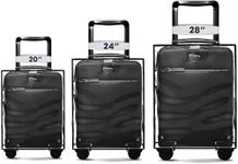 STRAPVILLA Trolley Bag Cover - Suitcase Covers for Trolley Suitcase | Suitcase Cover for Hard Trolly Bags | Protective Trolley Cover & Luggage Bag Cover - Transparent Waterproof PVC Cover - Combo