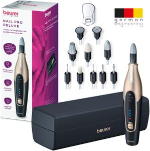 Beurer Manicure Pedicure Set – Black Electric Nail Care Kit