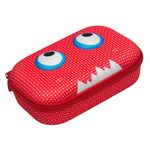 ZIPIT Beast Pencil Box for Kids | Pencil Case for School | Organizer Pencil Bag | Large Capacity Pencil Pouch (Red)