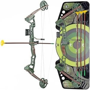 Toy Archery Compound Bow and Arrow Play Set with 3 Suction Cup Arrows for Kids Children Youth