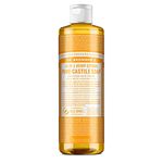 Dr Bronner's 18-in-1 Citrus Orange Pure-Castile Liquid Soap, Made with Organic Oils, Used for Face, Body, Hair, Laundry, Pets and Dishes, Certified Fair Trade & Vegan Friendly, 473ml Recycled Bottle