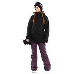 Volcom Women's Standard Shadow Insulated Snowboard Ski Winter Hooded Jacket, Black S4, M