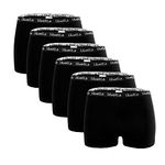 Libella® Panties Boxer Shorts Shorts Women's Hipsters Underpants Underwear Set Cotton 6 Pack Black 3429BL S