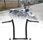 TIGERSGATE Dyna Softail Sportster Ape Hangers Chizeled bar Wire Easily Handlebar with Shield Plugs Perfect for Harley XL 883 1200 & 1994-2022 Road King & 1998-2013 Road Glide（14 inch，Black）