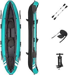 Bestway Hydroforce Ventura Kayak 2 Persons Set, Inflatable Boat Set with Hand Pump, Paddle and Storage Bag