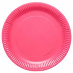 Amscan 9915400-202-66 - Bright Pink Eco-Friendly Recyclable Paper Party Plates - 8 Pack