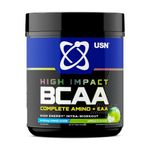 USN Complete Amino & EAA Intra Workout Powder, Apple Flavour - 400g, Vegan Energy Drink, Premium BCAA Amino Acids & Glutamine Recovery Drink, High Impact Pre Workout & Post Workout Shake