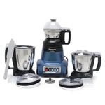 Panasonic MX-AE375 (Blue) | Monster 750 Watts Super Mixer Grinder |With 3 Stainless Steel Jar | 2 Years Product & 5 Years Motor Warranty