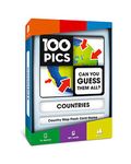 100 PICS Countries of the World Travel Game - Geography Flash Card Quiz, Pocket Puzzles For Kids And Adults