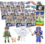 Playmobil Party Favors Set for Boys - Playmobil Mystery Pack Bundle with 6 Playmobil Blind Bags with Figurine Plus Tattoos and More | Playmobil Toys