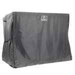 Barlborough Garden Swing Cover | 3 Seater Waterproof Wind Resistant Large Outdoor Garden Swing Seat Cover with Air Vents and Zips | 210cm x 170cm x 125cm, Charcoal Grey